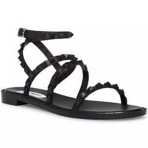Steve Madden Travel Jelly Sandal - Black - Size 7